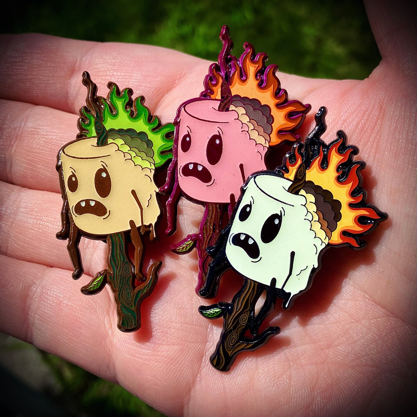 Toasted Ted Enamel Pin