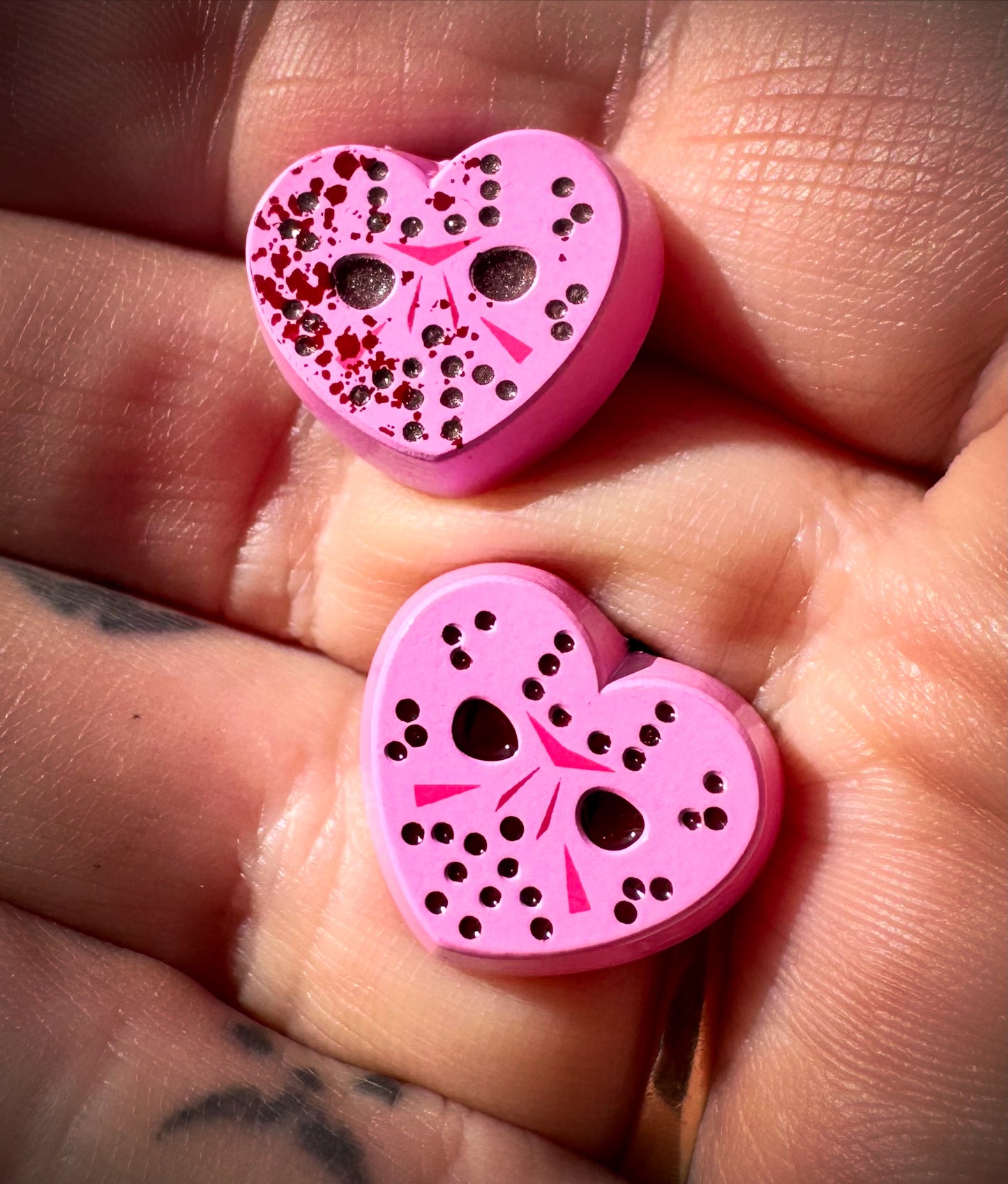 Jason Candy Heart Enamel Pin