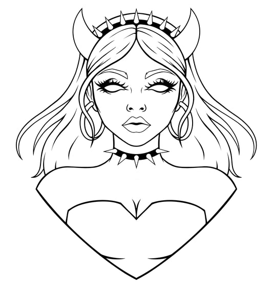 Halloween Demon Girl Pin Pre-Order