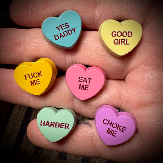 Blind Bag Naughty Candy Heart Enamel Pins