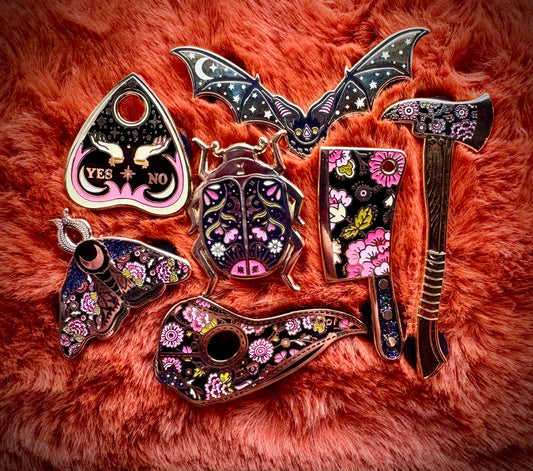 Gold and Floral Pins (Black Friday Release)